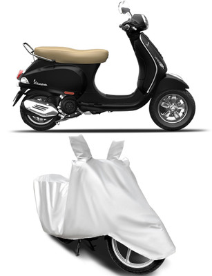 BbcMart Waterproof Two Wheeler Cover for Vespa(Vespa VXL 125, Silver)