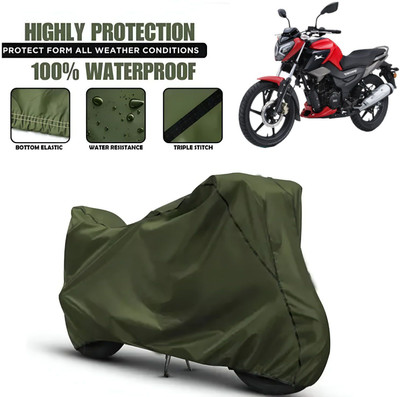 OliverX Waterproof Two Wheeler Cover for TVS(Raider, Green, Black)