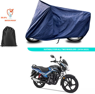 PAGORA Waterproof Two Wheeler Cover for TVS(Star City Plus BS6, Blue)