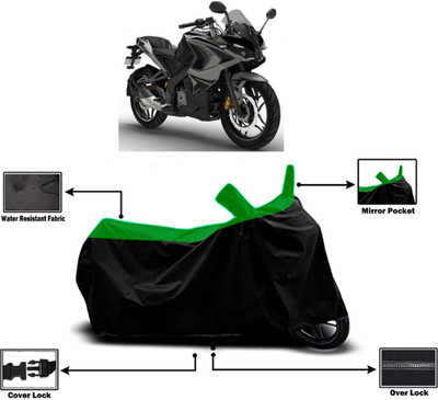 Amexride Two Wheeler Cover for Bajaj(Pulsar 200, Green)