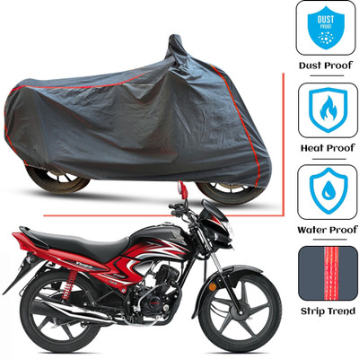 FAMEXON Waterproof Two Wheeler Cover for Honda(Dream Yuga, Grey)