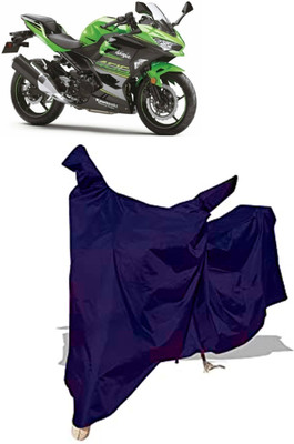 Amexride Two Wheeler Cover for Kawasaki(Ninja 400, Blue)
