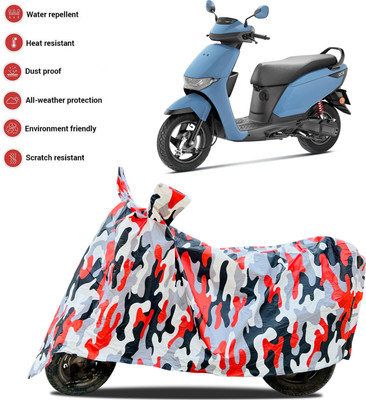 ANTHUB Waterproof Two Wheeler Cover for Honda(Red, White)