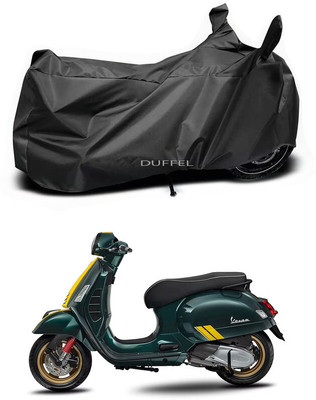 Duffel Two Wheeler Cover for Vespa(Vespa SXL, Black)