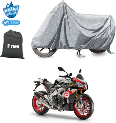 CODOKI Waterproof Two Wheeler Cover for Aprilia(Silver)