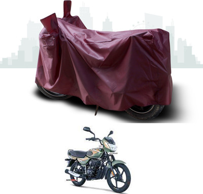 SEBONGO Waterproof Two Wheeler Cover for Bajaj(CT100, Maroon)