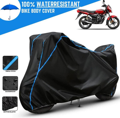 Amikan Waterproof Two Wheeler Cover for Bajaj(Platina 110, Black)