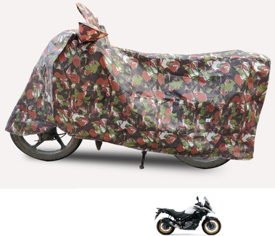 Euro Care Two Wheeler Cover for Suzuki(V-Strom 650 XT, Brown)