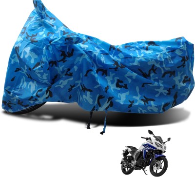 Euro Care Waterproof Two Wheeler Cover for Yamaha(Fazer, Blue)