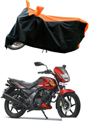 DeepShakshi AUTOMOTIVE Waterproof Two Wheeler Cover for TVS(Flame 125, Orange)