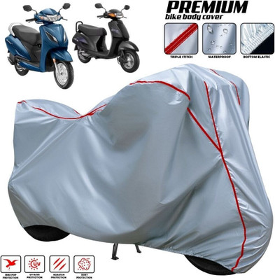 AutoGalaxy Waterproof Two Wheeler Cover for Honda(Activa, Silver, Red, Multicolor)