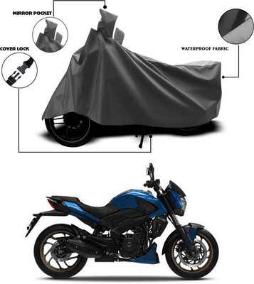 SEBONGO Waterproof Two Wheeler Cover for Bajaj(Dominar, Grey)