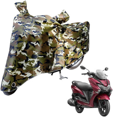 Laxnera Waterproof Two Wheeler Cover for Suzuki(Burgman Street 125, Green, Black)