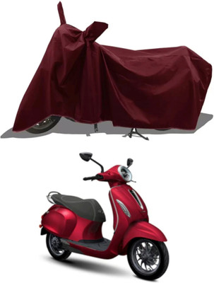 WMIZEXA Waterproof Two Wheeler Cover for Bajaj(New Chetak, Maroon)