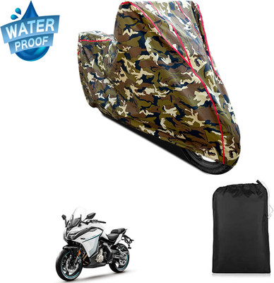 PAGORA Waterproof Two Wheeler Cover for CFMoto(650GT, Yellow)