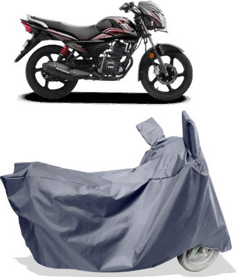 Amexride Two Wheeler Cover for TVS(Victor BS6, Grey)