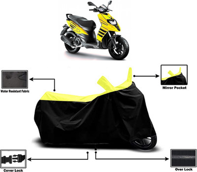 Amexride Two Wheeler Cover for Aprilia(Storm 125, Yellow)