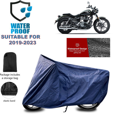PAGORA Waterproof Two Wheeler Cover for Royal Enfield(Meteor BS6, Blue)