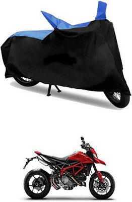 MMSSTAR Waterproof Two Wheeler Cover for Ducati(Hypermotard, Blue, Black)