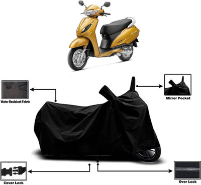 AASHTIK MART Two Wheeler Cover for Honda(Activa 5G, Black)
