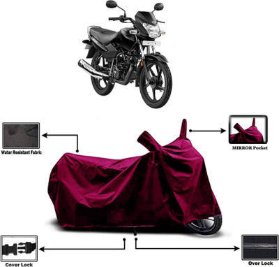 KEDIT Two Wheeler Cover for TVS(Sport, Maroon)