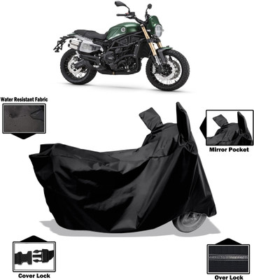 Amexride Two Wheeler Cover for Benelli(Leoncino 800, Black)