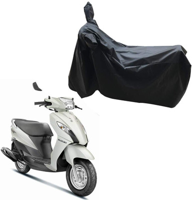 KEDIT Two Wheeler Cover for Suzuki(Let's, Black)
