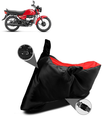 AutoGalaxy Waterproof Two Wheeler Cover for Hero(HF Dawn BS6, Red, Black)