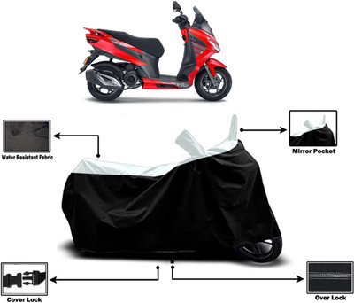 Amexride Two Wheeler Cover for Aprilia(SXR 160, White)