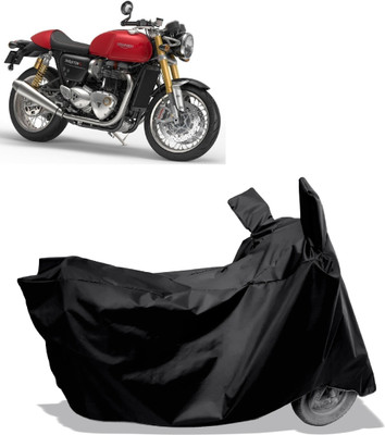 Amexride Two Wheeler Cover for Triumph(Thruxton 1200 R, Black)