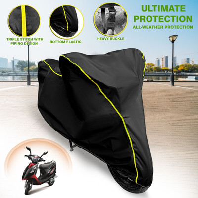 AUTOBIRSA Waterproof Two Wheeler Cover for TVS(Scooty Streak, Black)