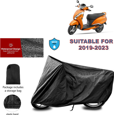 CODOKI Waterproof Two Wheeler Cover for TVS(Jupiter 125, Black)