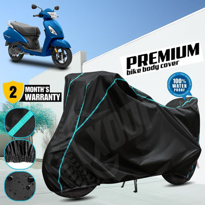 xodi Waterproof Two Wheeler Cover for TVS(Jupiter Grande BS6, Black, Multicolor)