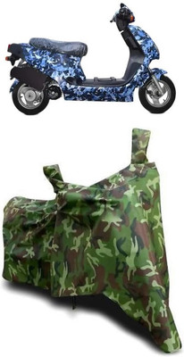 ATBROTHERS Waterproof Two Wheeler Cover for Hero(Electric AXLHE-20, Multicolor, Green)