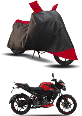KEDIT Two Wheeler Cover for Bajaj(Pulsar 160 NS DTS-i, Red, Black)