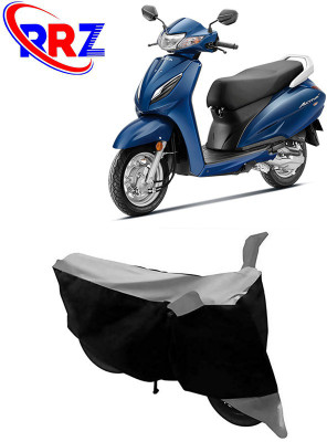 RRZ Waterproof Two Wheeler Cover for Honda(Activa 6G, Black, Grey)