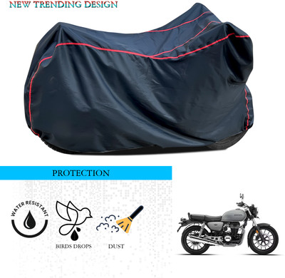 ANTHUB Waterproof Two Wheeler Cover for Honda(Hness CB350, Black)