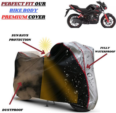 kerwa Waterproof Two Wheeler Cover for Hero(Xtreme 160 R, Black, Silver)