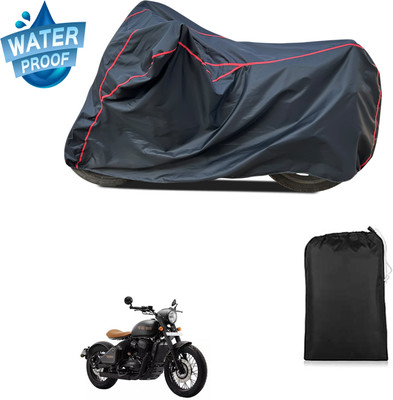 CODOKI Waterproof Two Wheeler Cover for JAWA(Perak, Black)