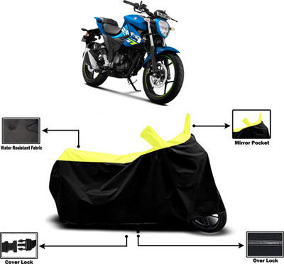 Amexride Two Wheeler Cover for Suzuki(Gixxer, Yellow)