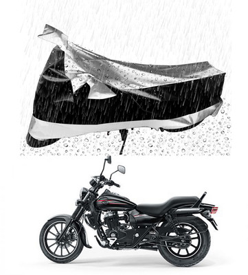 Mdstar Waterproof Two Wheeler Cover for Bajaj(Avenger 400, Silver, Black)