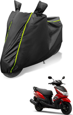 Auto Hub Waterproof Two Wheeler Cover for Yamaha(Ray Z, Black)