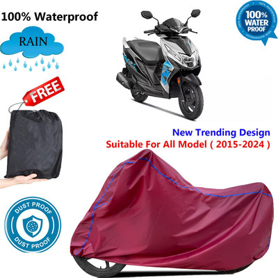AUTOCAD Waterproof Two Wheeler Cover for Honda(Dio, Maroon)