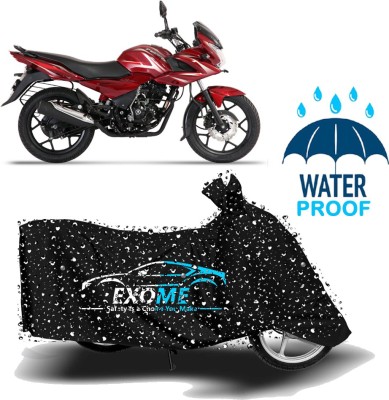 EXOME Two Wheeler Cover for Bajaj(Discover 150 f, Black)