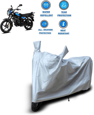 CODOKI Waterproof Two Wheeler Cover for Bajaj(CT110, Silver)