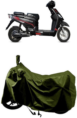 SUGASHRI Waterproof Two Wheeler Cover for Hero(Electric, Green)
