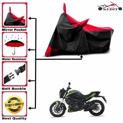 KEDIT Two Wheeler Cover for Universal For Bike(Dominar, Red, Black)