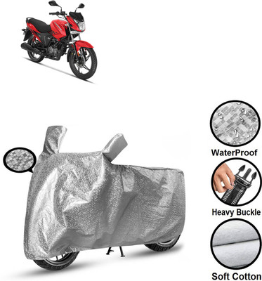 GOSHIV-car and bike accessories Waterproof Two Wheeler Cover for Hero(New Glamour, Silver)