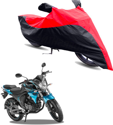 Motodreka Two Wheeler Cover for Yamaha(FZ-S FI, Red, Black)