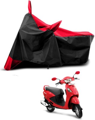 KEDIT Two Wheeler Cover for Hero(Pleasure, Red, Black)